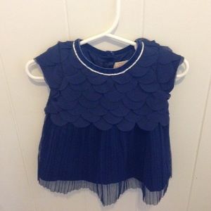 3-6 mo formal navy blue dress
